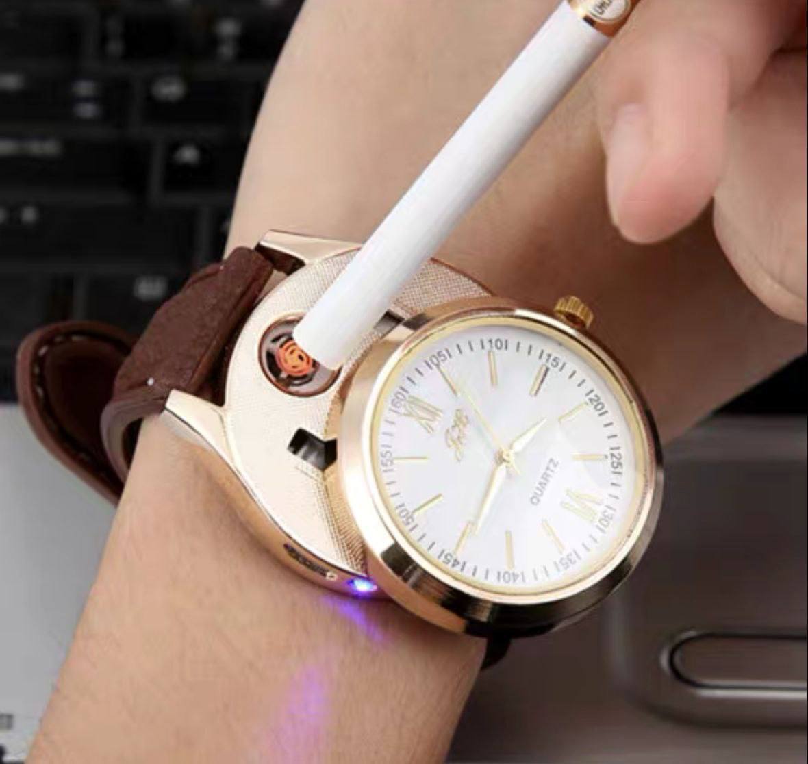 Reloj con encendedor eléctrico integra