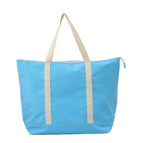 Bolso de tela turquesa