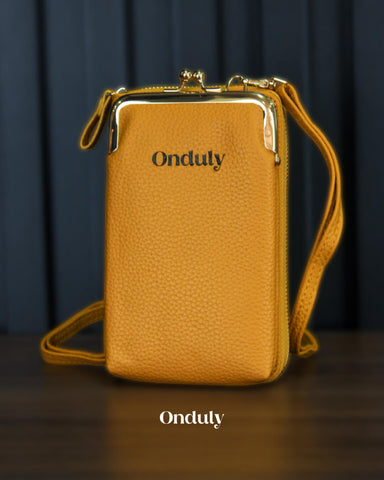 Bolso Onduly Cuero - Amarillo