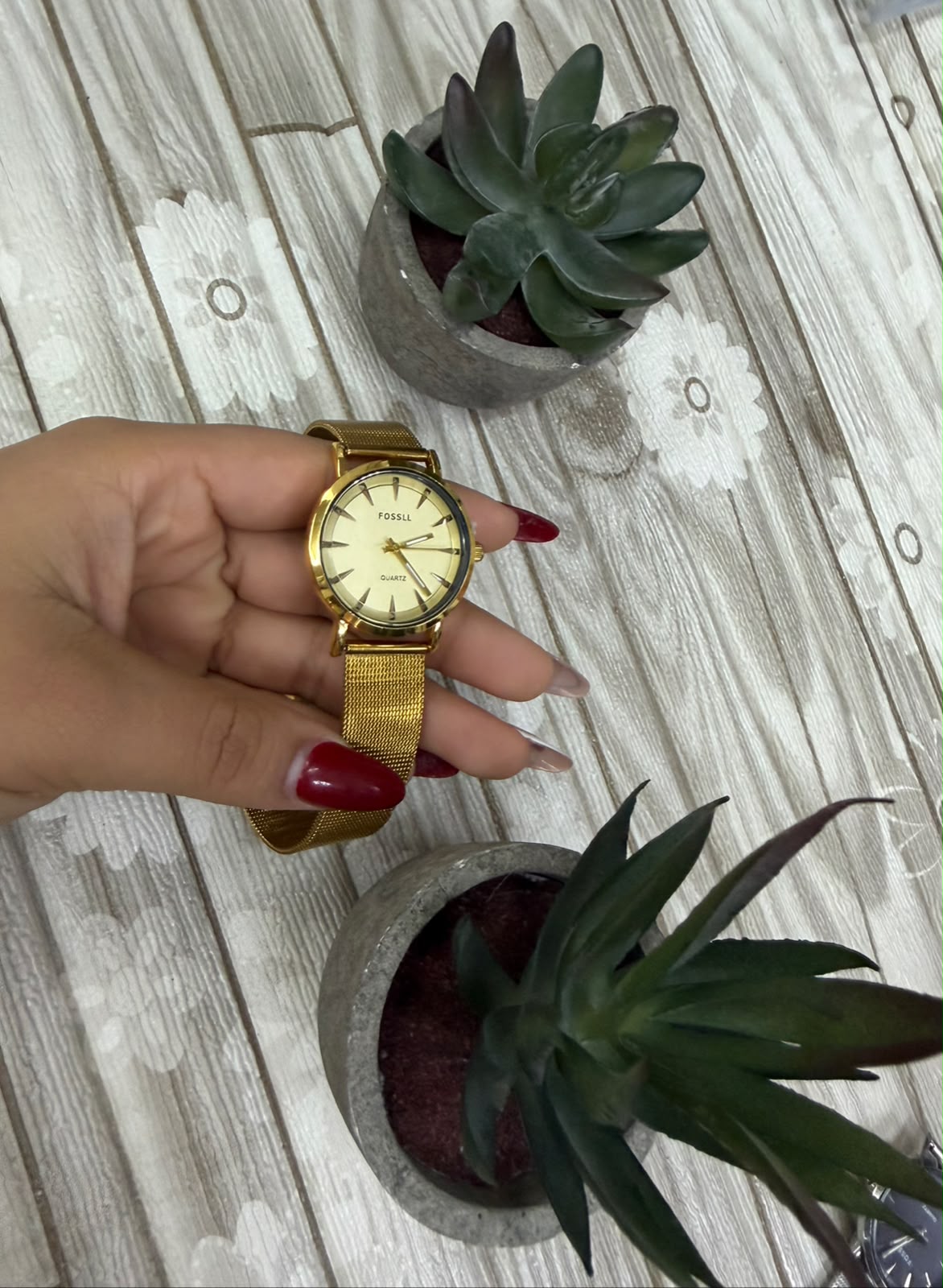 Reloj Fossil Dorado esfera dorada