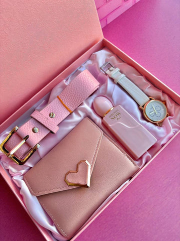 Set Perfume Reloj Dama Rosa – Serenity Now Pink completo