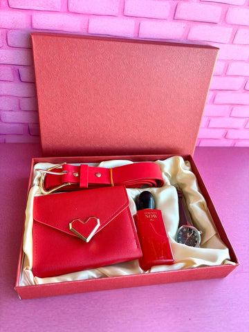 Set Perfume Reloj Dama Rojo – Serenity Now Red completo