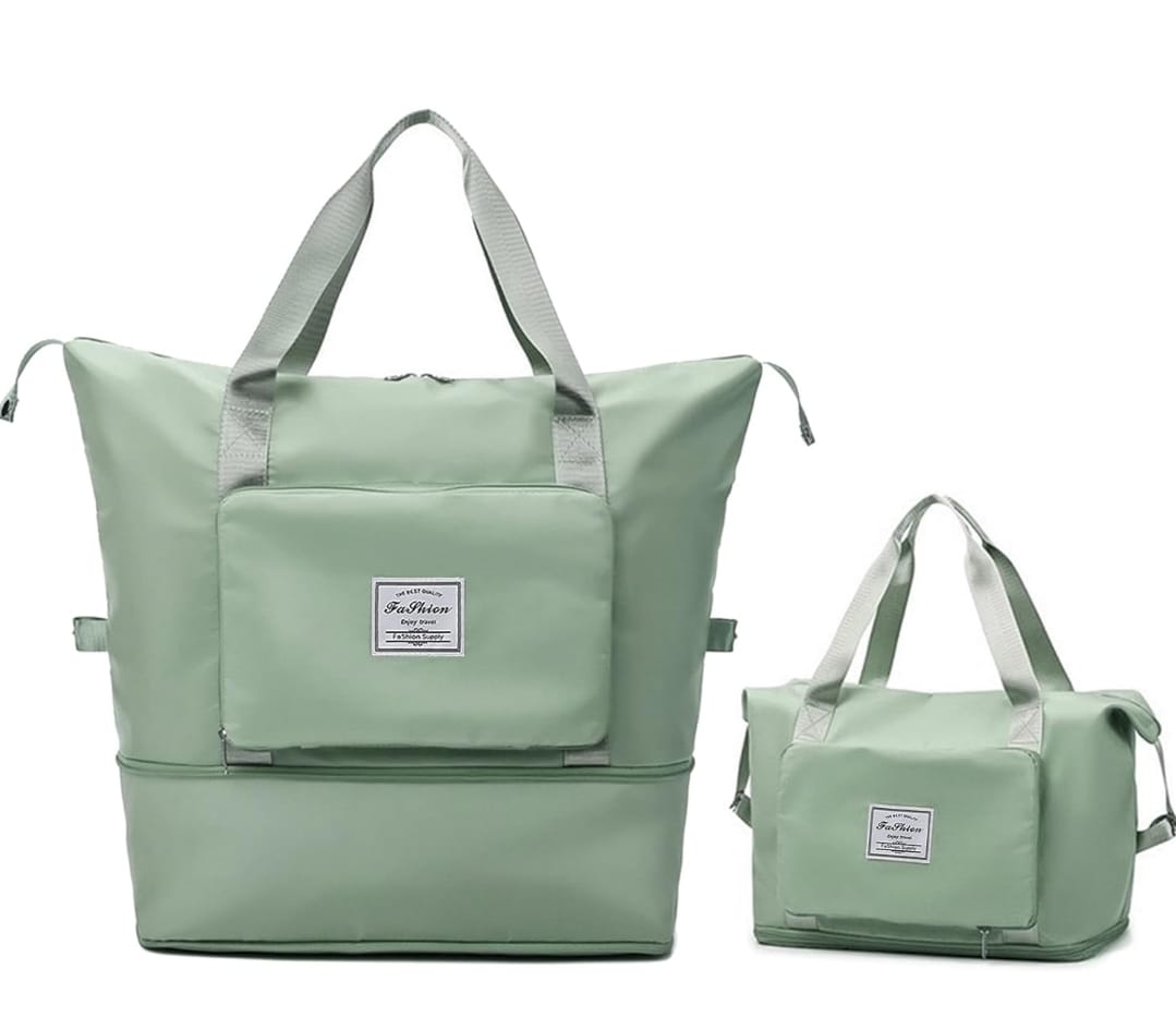Bolso De Viaje Expandible - verde menta